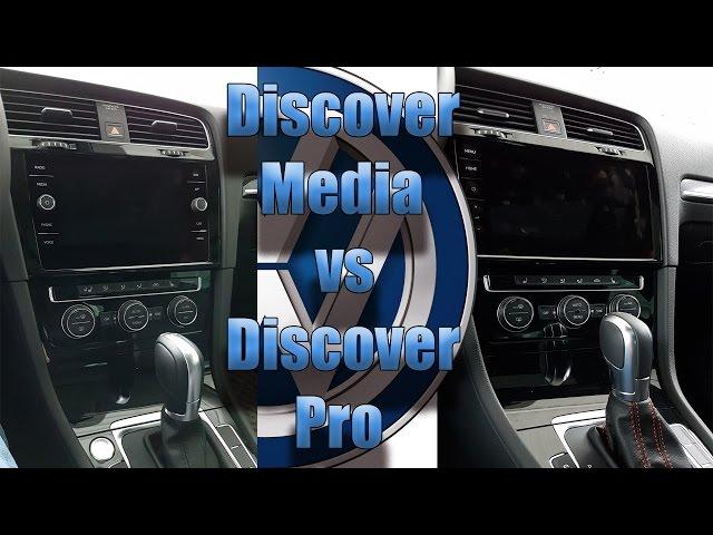 Vergleich Discover Media Gen 3 vs Discover PRO VW Golf 7 GTI Facelift Update 2017 Mk VII