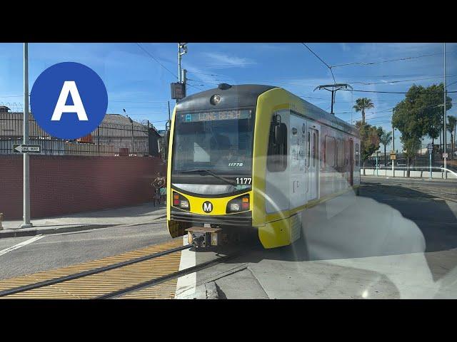 Los Angeles Metro A Line Full Ride Long Beach to APU/Citrus College Station
