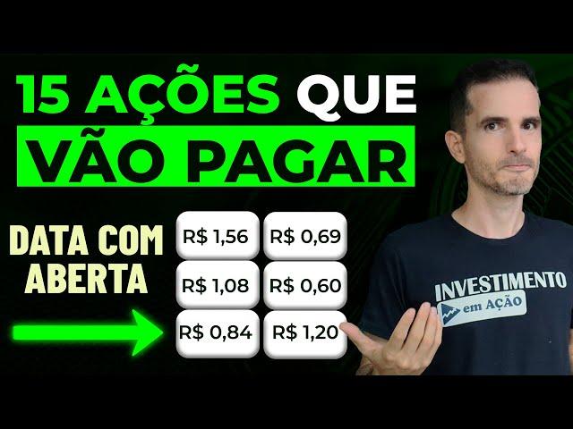 DATA COM PARA DIVIDENDOS | 15 AÇÕES PARA DIVIDENDOS AINDA EM DEZEMBRO DE 2023 E JANEIRO DE 2024