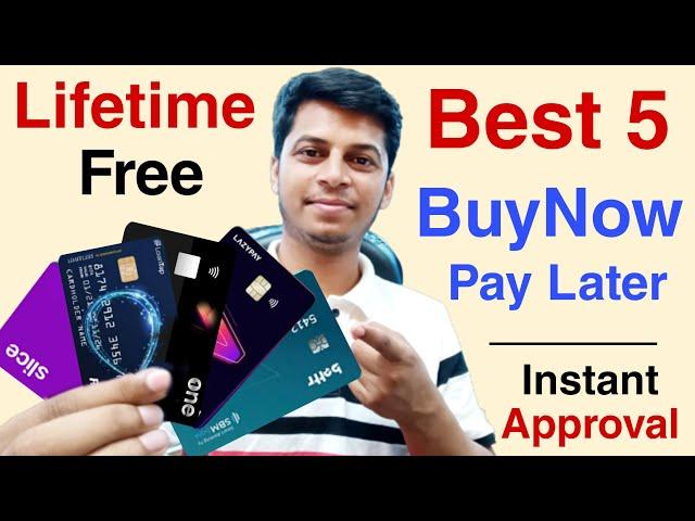 Top 5 Best Credit Card Buy Now Pay Later | Lifetime Free Credit Card