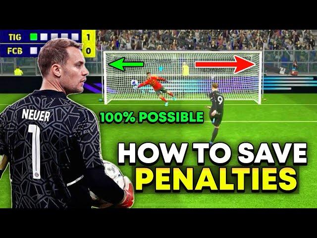 How To SAVE PENALTIES ( 100% WIN RATE ) 100% Predict The Right Spot in eFOOTBALL 24 Mobile