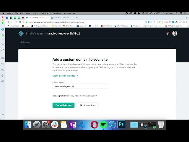 Setup custom domain from Freenom.com for website hosted on Netlify