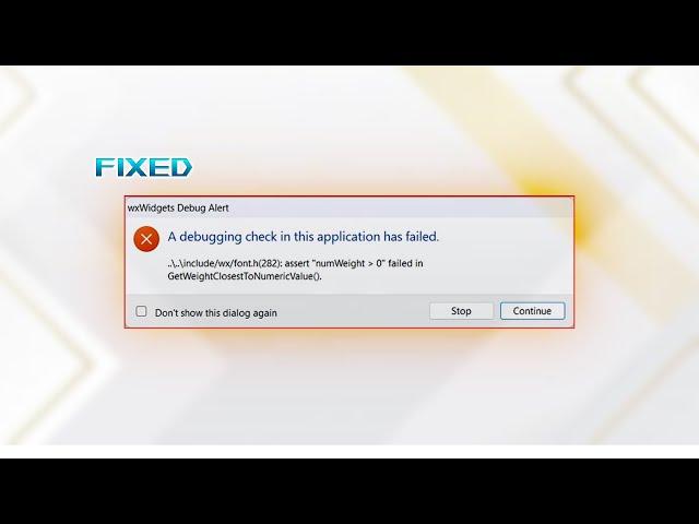 How to Fix A Debugging Check in This Application Has Failed (CodeBlocks)