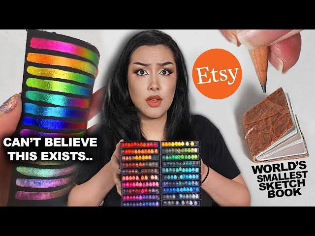 I Tested INSANE Art Supplies From Etsy (are they false advertising??)