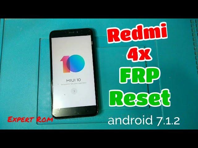 Bypass FRP Google Account Redmi 4x miui 10