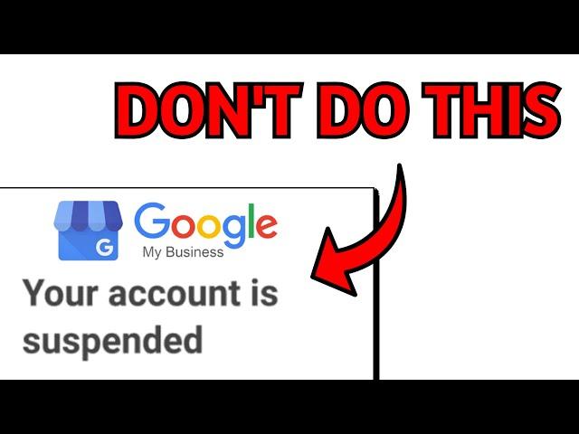 How To Fix A Suspended Google Business Profile! (GMB Solved)