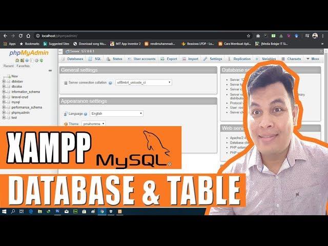 CARA MEMBUAT DATABASES DAN TABEL DI XAMPP