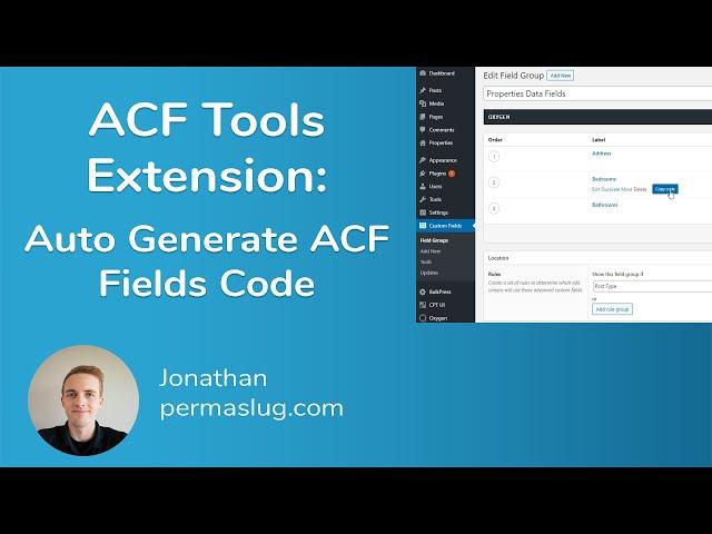 ACF Tools Extension with Oxygen - Easily Generate Code for ACF Fields