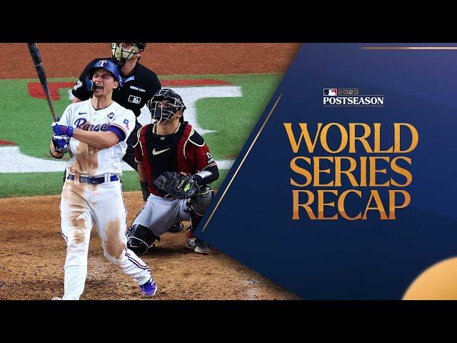 Rangers take home the World Series title in 5 games over D-backs!! | Full World Series Highlights