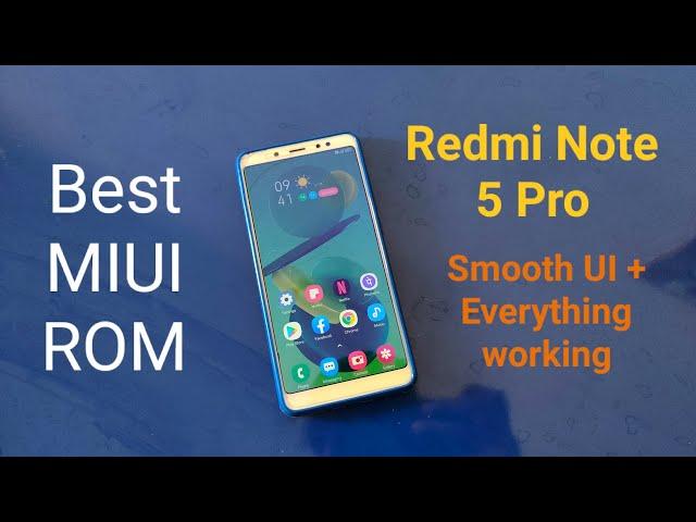 Best and smoothest MIUI rom for Redmi Note 5 Pro |MIUI CAF 12.0.3 Stable based on Android 10 #shorts