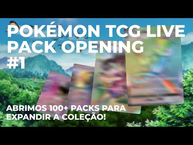 Pokémon TCG Live Pack Opening #1 - Abrimos 100+ packs para expandir a coleção!