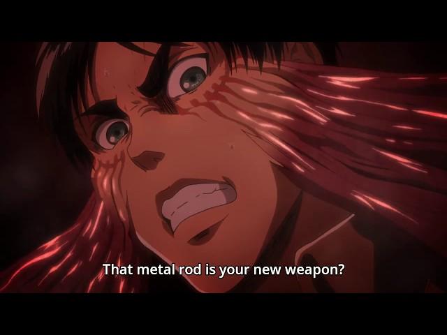 Eren vs Reiner Rematch HD | Shingeki no Kyojin Season 3 Part 2