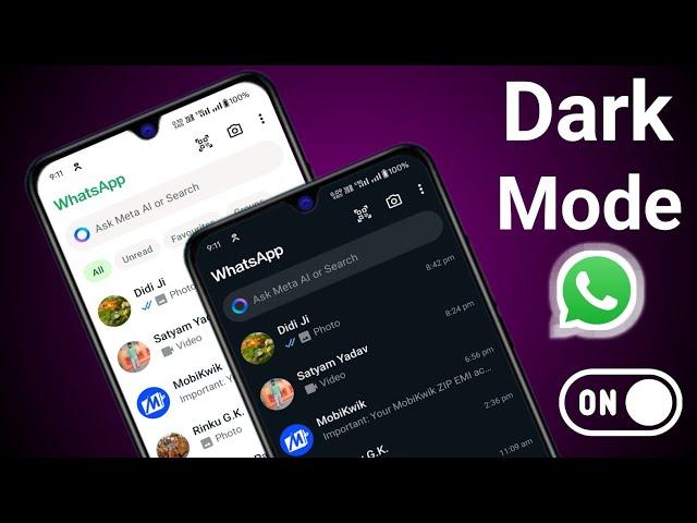 Whatsapp me dark mode kaise kare ? how to enable dark mode on Whatsapp | WhatsApp dark Mode