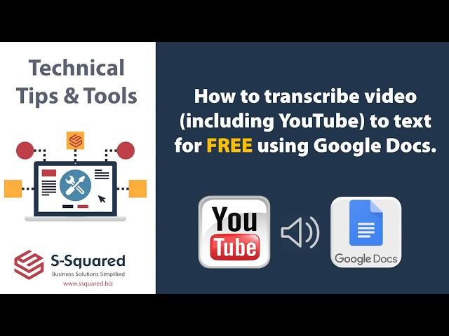 How to transcribe video (including YouTube video) using Google Docs for FREE