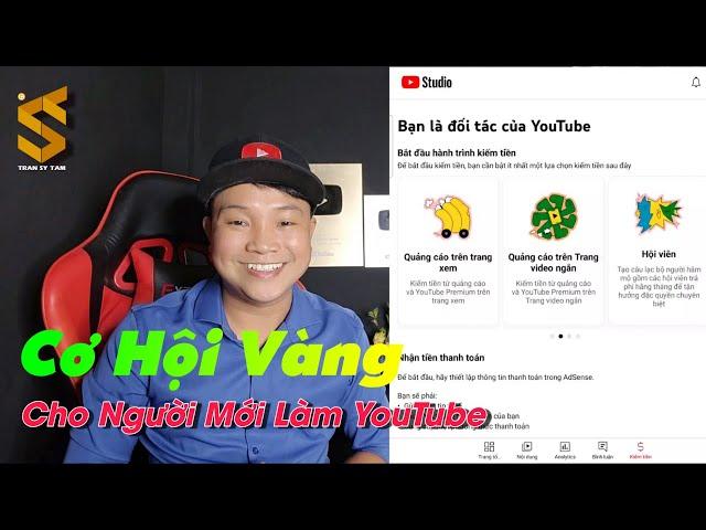 Cách bật kiếm tiền YouTube 2024 không cần 1000 sub 4000 giờ quá êm