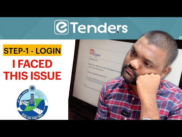 eTender Login Guide | Step 1