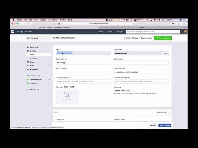 Facebook Login with Firebase and Swift -3- Configure Xcode Project Info.plist