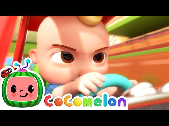 JJ's EPIC Shopping Cart Race! | CoComelon Nursery Rhymes