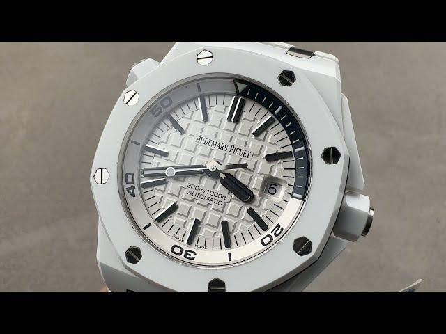 Audemars Piguet Royal Oak Offshore Diver White Ceramic 15707CB.OO.A010CA.01 AP Watch Review