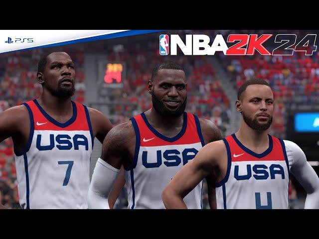 NBA 2K24 Olympics Mode | USA vs. France | PS5 Full Gameplay
