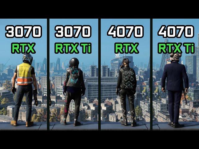 RTX 3070 vs RTX 3070 Ti vs RTX 4070 vs RTX 4070 Ti Test in 10 Games