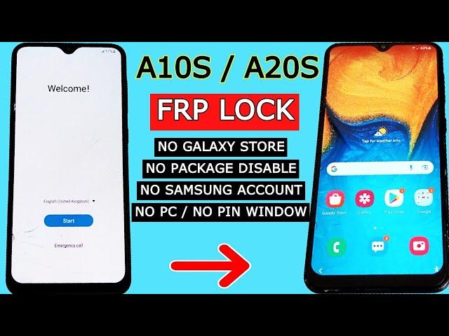 Samsung A10S/A20S Frp Bypass 2023 | Package Disable Not Working | Google Account Bypass Android 11