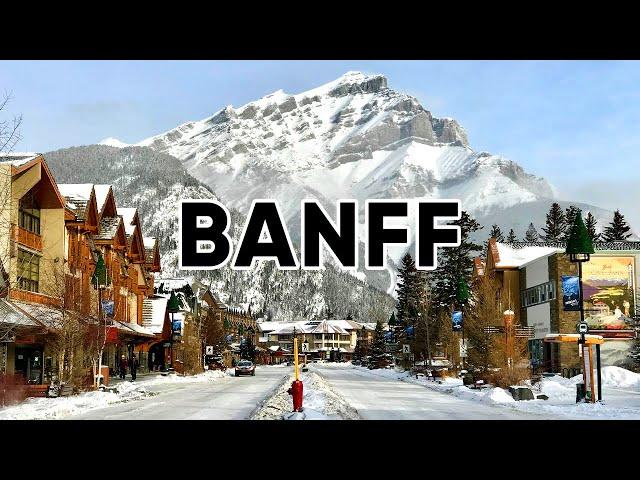 A Tour of Banff Town in Banff National Park, Canada