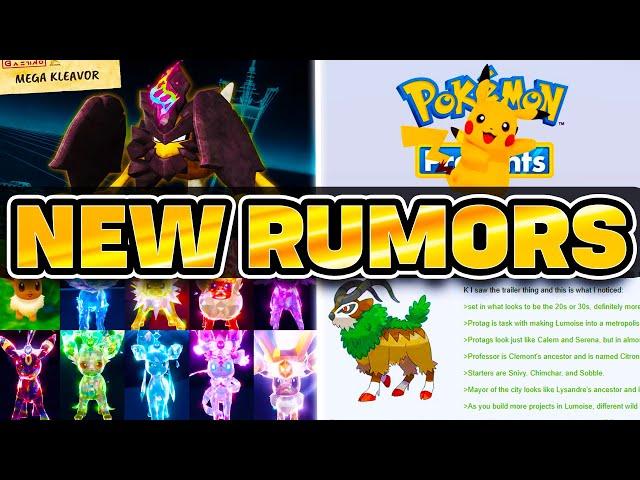 NEW POKEMON LEAKS & RUMORS?! Legends ZA in 1920s & MEGA Kleavor + Pokemon Presents August 8th RUMOR?