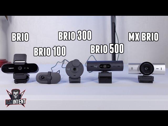 Every Logitech Brio Webcam Compared (Brio vs 100 vs 300 vs 500 vs MX Brio)