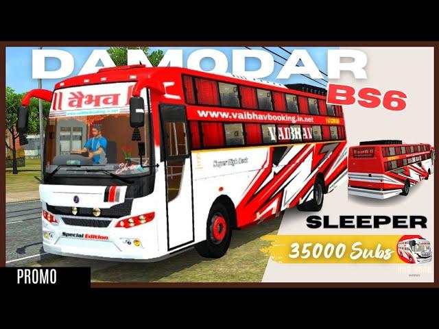 New Damodar Built BS6 AC Sleeper Bus Mod | FULL REVIEW | KRB2002