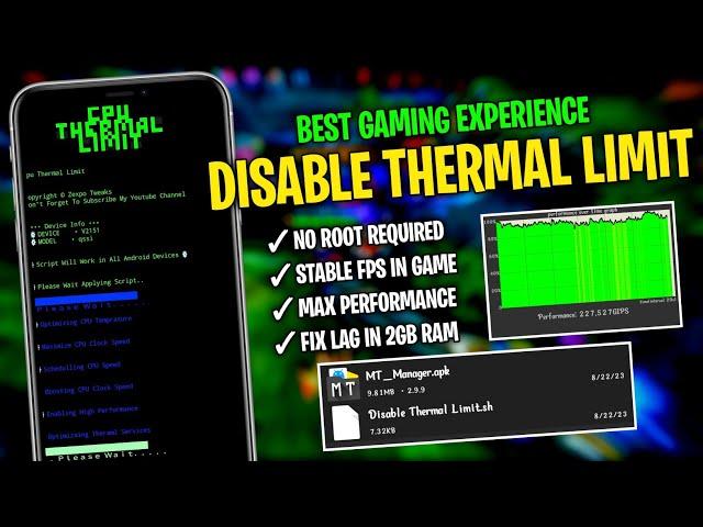 Disable Thermal Limit On Any Android | Overclock Android For Gaming & Performance | No Root