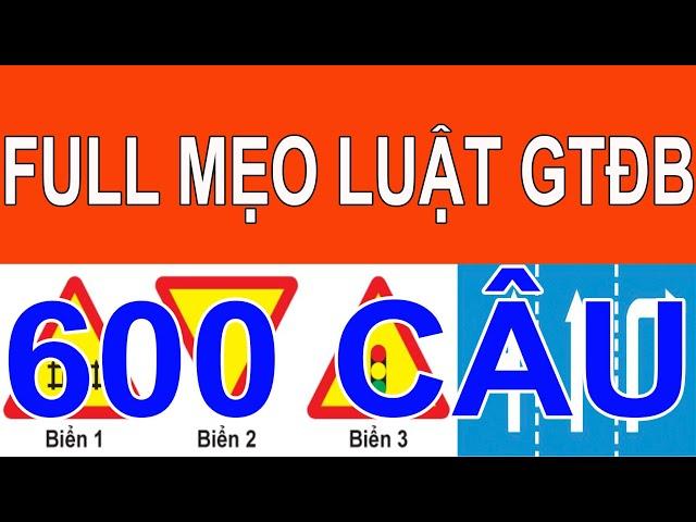   Mẹo học lý thuyết B1, B2, C, D, Fc mới nhất năm 2024 ️ Phần Luật GTĐB - CHỌN NGAY ĐÁP ÁN ĐÚNG