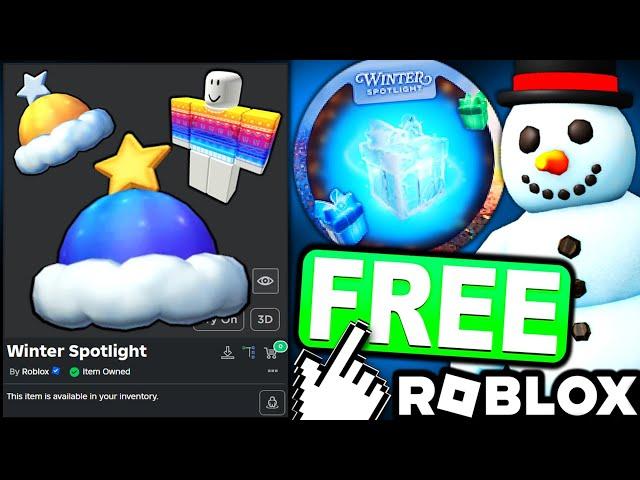 WINTER SPOTLIGHT EVENT! FREE ACCESSORY! HOW TO GET Winter Skies Beanie! (ROBLOX)