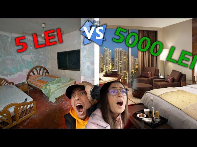 Cel mai IEFTIN vs cel mai SCUMP HOTEL! (1 STEA vs 5 STELE)