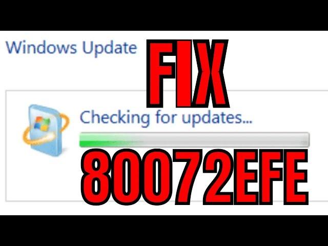 80072EFE | Watch how to resolve this Windows update error now | FIX