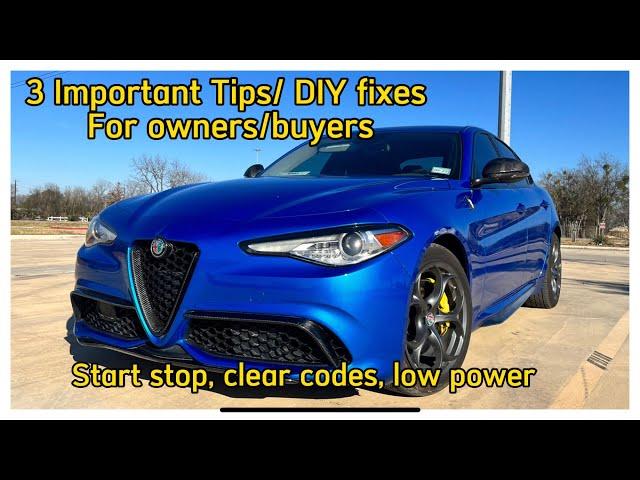 3 common DIY fixes for current and new Alfa Romeo Giulia owners