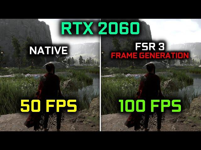 AMD FSR 3 Frame Generation on RTX 2060!