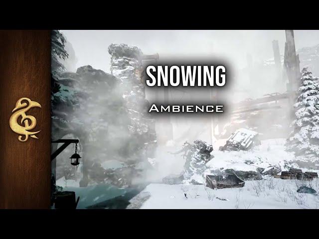 Snowing  | Winter Ambience | Icewind Dale | 3 Hours