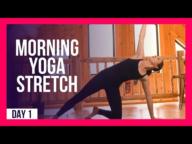 10 min Morning Yoga Stretch For BEGINNERS – Day #1 (10 MIN BEGINNER YOGA)