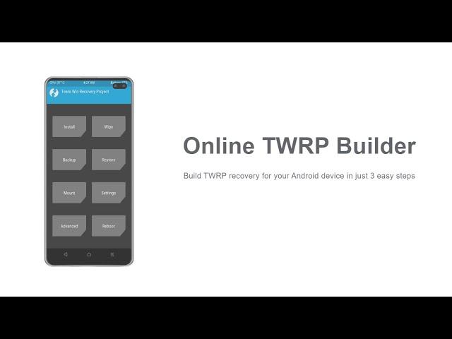 Hovatek's TWRP Builder beta demo