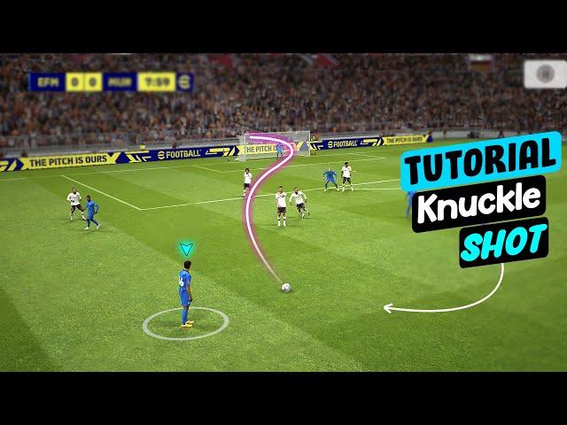 Tutorial KNUCKLE SHOT Free-kick in efootball 2023 Mobile