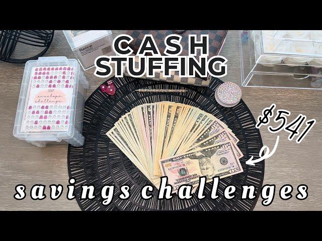 CASH STUFFING $541 | 100 ENVELOPE SAVINGS CHALLENGE | SAVINGS CHALLENGES | CASH ENVELOPES