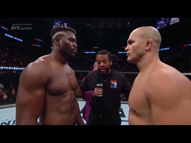 Francis Ngannou vs Junior Dos Santos | Fight Highlights HD (ALL Angles)