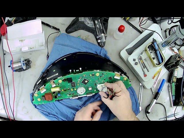 pcb level instrument cluster repair - no backlighting - mercedes benz s500 w220 - fixed!