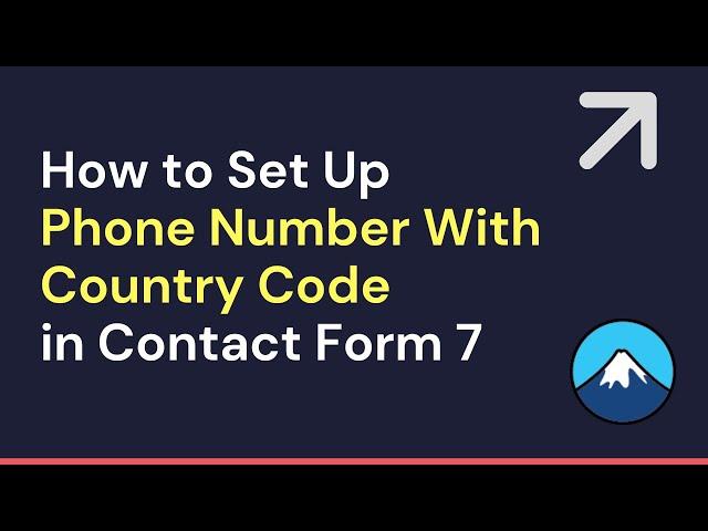 Contact Form 7 Phone Number With Country Code | Advanced Telephone Input | CF7 Tutorial Part: 8