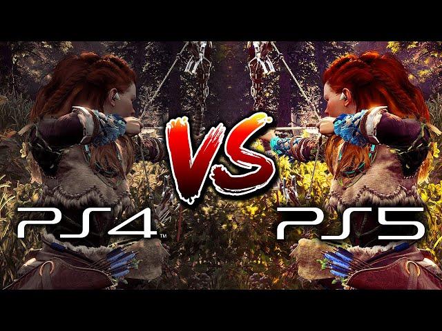 Horizon Zero Dawn PS5 60 FPS UPGRADE vs PS4 Comparison! (PS5 Gameplay)