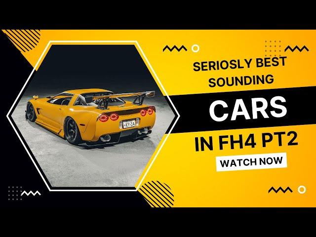 These cars really does sound so good, Forza Horizon 4