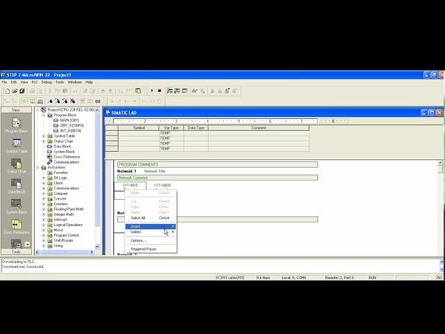 Siemens S7 200 CPU 224 Download Method