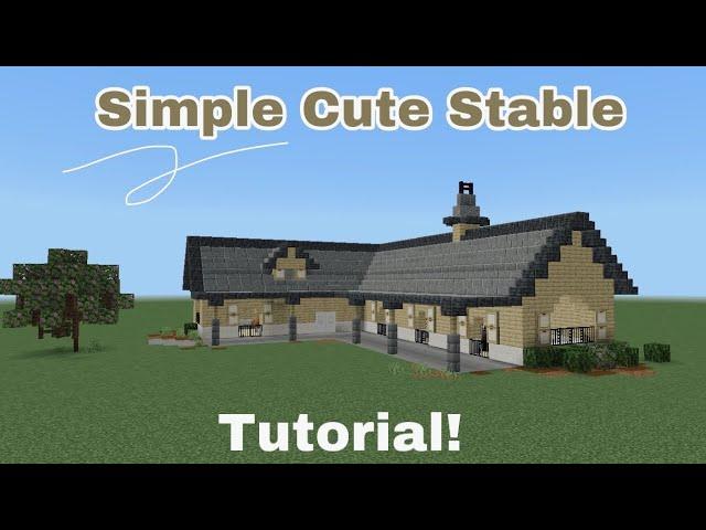 Simple Horse Stable Tutorial || Minecraft Equestrian || DibbleCraft ||