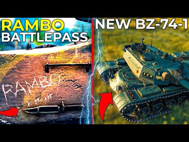 Special RAMBO Battle Pass & New BZ-74-1 Coming | World of Tanks News